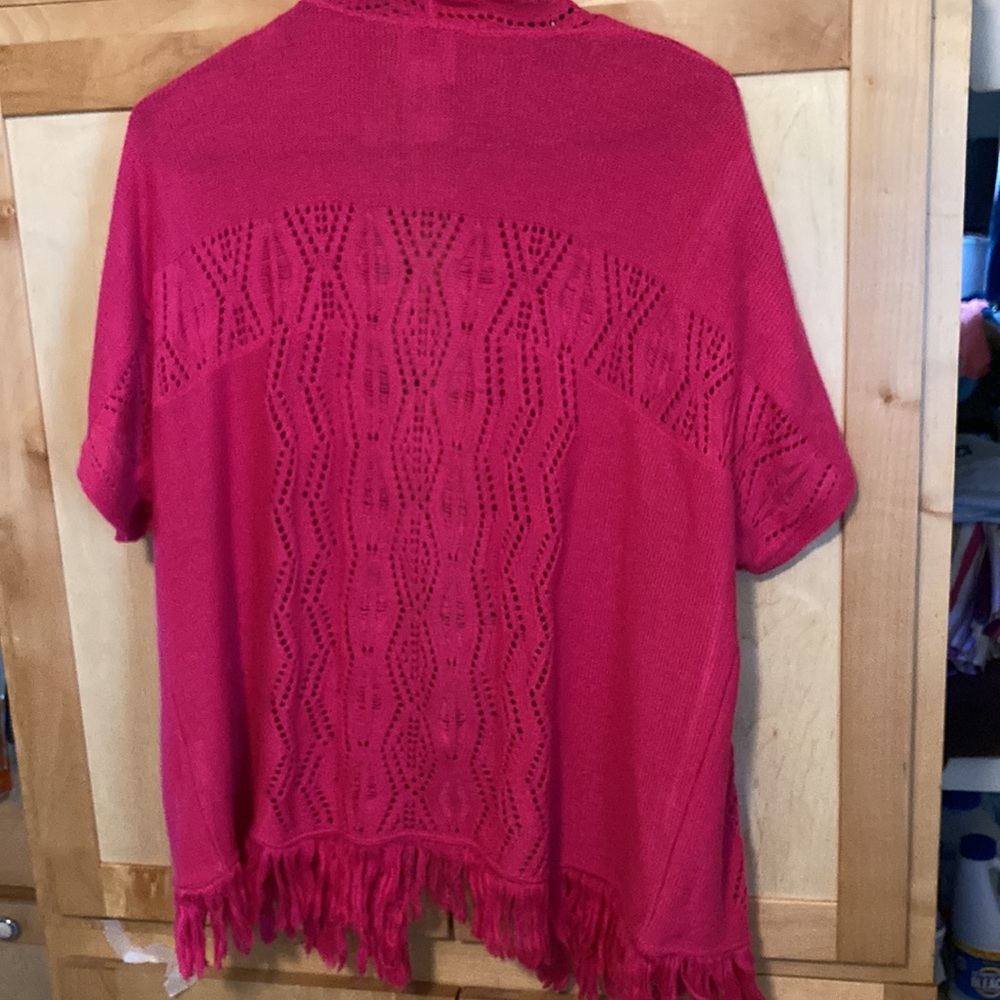 RUBY RD. cardigan. Size XL. Dark rose pink. - Picture 5 of 6